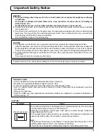 Preview for 3 page of Panasonic TH-42PV500A Operating Instructions Manual