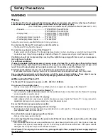 Preview for 4 page of Panasonic TH-42PV500A Operating Instructions Manual