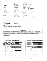 Preview for 2 page of Panasonic TH-42PV600 Service Manual