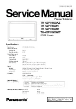 Предварительный просмотр 1 страницы Panasonic TH-42PV600H Service Manual