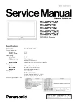 Panasonic TH-42PV70AZ Viera Service Manual предпросмотр