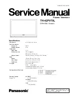 Panasonic TH-42PV70L Service Manual предпросмотр