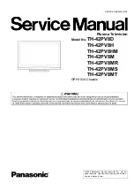 Preview for 1 page of Panasonic TH-42PV8D Service Manual