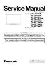 Предварительный просмотр 1 страницы Panasonic TH-42PV8DA Service Manual