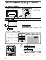 Предварительный просмотр 12 страницы Panasonic TH-42PW6 Operating Instructions Manual