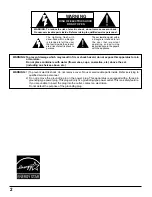 Предварительный просмотр 2 страницы Panasonic TH-42PWD6 Operating Instructions Manual