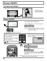 Предварительный просмотр 12 страницы Panasonic TH-42PWD6 Operating Instructions Manual