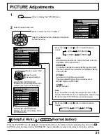 Предварительный просмотр 21 страницы Panasonic TH-42PWD6 Operating Instructions Manual