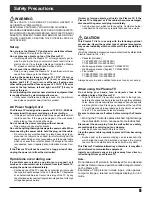 Preview for 5 page of Panasonic TH-42PX500U Operating Instructions Manual