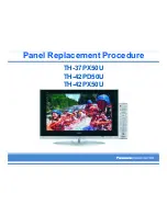 Panasonic TH-42PX50U Replacement Procedure preview