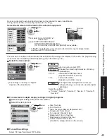 Предварительный просмотр 43 страницы Panasonic TH-42PX600U Operating Instructions Manual