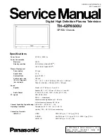 Panasonic TH-42PX600U Service Manual предпросмотр