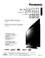 Предварительный просмотр 1 страницы Panasonic TH-42PZ700U - 42" Plasma TV Operating Instructions Manual