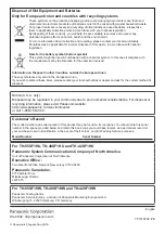 Preview for 105 page of Panasonic TH-42SF1HU Operating Instructions Manual