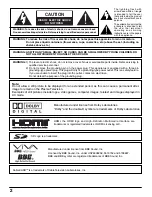 Preview for 2 page of Panasonic TH-42XVS30 Operating Instructions Manual