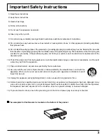 Preview for 3 page of Panasonic TH-42XVS30 Operating Instructions Manual