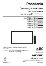 Preview for 1 page of Panasonic TH-43CQ1 Operating Instructions Manual