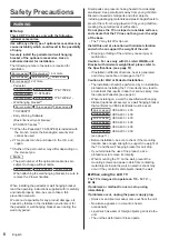 Предварительный просмотр 8 страницы Panasonic TH-43CQ2U Operating Instructions Manual