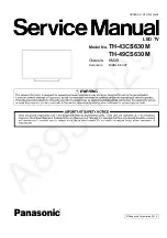 Предварительный просмотр 1 страницы Panasonic TH-43CS630M Service Manual