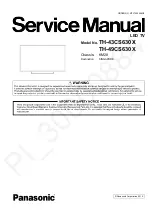 Предварительный просмотр 1 страницы Panasonic TH-43CS630X Service Manual