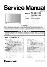 Panasonic TH-43D410K Service Manual preview