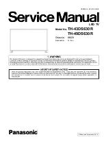 Preview for 1 page of Panasonic TH-43DS630R Service Manual