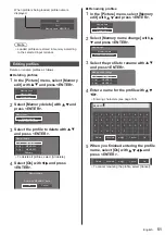 Предварительный просмотр 51 страницы Panasonic TH-43EQ2W Operating Instructions Manual