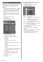 Предварительный просмотр 72 страницы Panasonic TH-43EQ2W Operating Instructions Manual