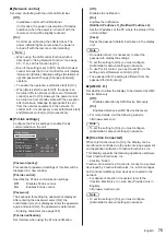 Предварительный просмотр 75 страницы Panasonic TH-43EQ2W Operating Instructions Manual