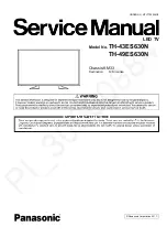 Preview for 1 page of Panasonic TH-43ES630N Service Manual