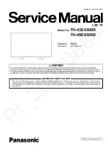 Panasonic TH-43EX600X Service Manual preview