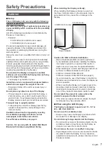 Preview for 7 page of Panasonic TH-43LFE8U Operating Instructions Manual