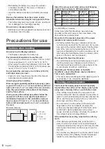 Предварительный просмотр 8 страницы Panasonic TH-43LFE8W Operating Instructions Manual