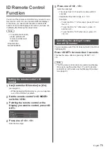 Предварительный просмотр 73 страницы Panasonic TH-43LFE8W Operating Instructions Manual