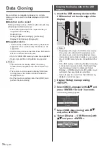 Предварительный просмотр 78 страницы Panasonic TH-43LFE8W Operating Instructions Manual