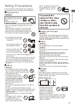 Preview for 3 page of Panasonic TH-43LX650Z Operating Instructions Manual