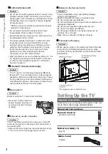 Preview for 4 page of Panasonic TH-43LX800Z Operating Instructions Manual