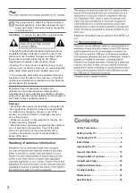 Preview for 2 page of Panasonic TH-43MX650X Operating Instructions Manual