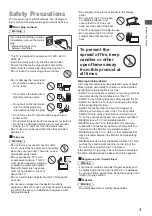 Preview for 3 page of Panasonic TH-43MX650X Operating Instructions Manual