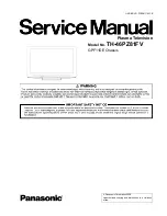 Preview for 1 page of Panasonic TH-46PZ81FV Service Manual