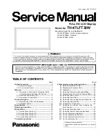 Preview for 1 page of Panasonic TH-47LFT30W Service Manual