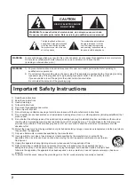 Предварительный просмотр 2 страницы Panasonic TH-47LFV5U Operating Instructions Manual