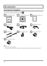 Предварительный просмотр 6 страницы Panasonic TH-47LFV5U Operating Instructions Manual