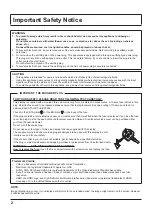 Preview for 2 page of Panasonic TH-47LFV5W Operating Instructions Manual