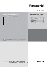 Preview for 13 page of Panasonic TH-47LFV5W Operating Instructions Manual