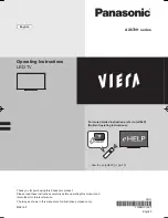 Preview for 1 page of Panasonic TH-48AX670Z Operating Instructions Manual