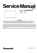 Panasonic TH-49DX650R Service Manual предпросмотр