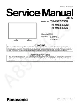 Предварительный просмотр 1 страницы Panasonic TH-49ES630K Service Manual