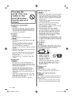 Предварительный просмотр 4 страницы Panasonic TH-49EX600H Operating Instructions Manual