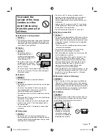 Предварительный просмотр 5 страницы Panasonic TH-49GX740H Operating Instructions Manual